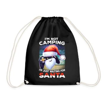 Chapeau de Noël Gamer Slogan Gambler Gift Gambling - Sac de sport léger - noir - Devant