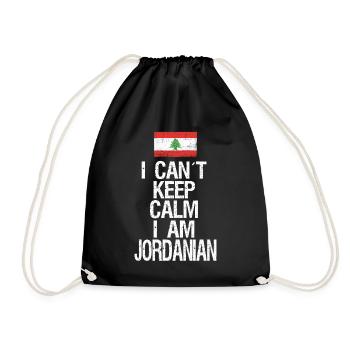 Je n’arrive pas à garder mon calme, je suis jordanien - Sac de sport léger - noir - Devant