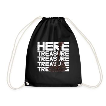 Détecteur de métaux ici Détecteur de trésor - Sac de sport léger - noir - Devant