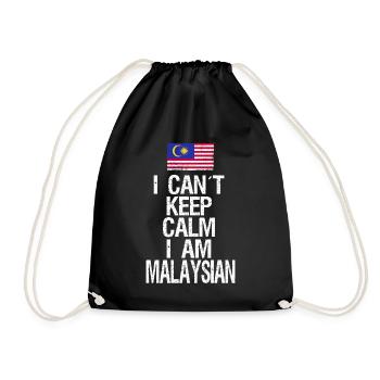 Je n’arrive pas à garder mon calme, je suis malaisien - Sac de sport léger - noir - Devant