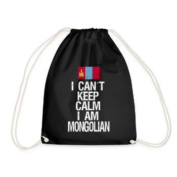 Je ne peux pas rester calme Je suis Mongole - Sac de sport léger - noir - Devant