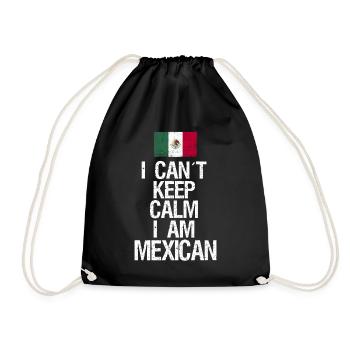 Je n’arrive pas à garder mon calme, je suis mexicain - Sac de sport léger - noir - Devant