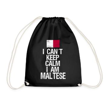 I can not Keep Calm I am Mateser - Turnbeutel - Schwarz - Vorne