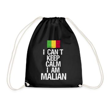 I can not Keep Calm I am Malier - Drawstring Bag - black - Front