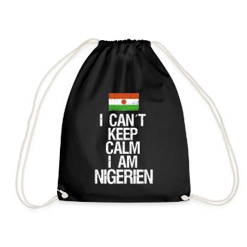 I can not Keep Calm I am Nigrer - Drawstring Bag - black - Front