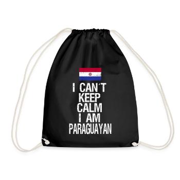Je n’arrive pas à garder mon calme Je suis Paraguayen - Sac de sport léger - noir - Devant