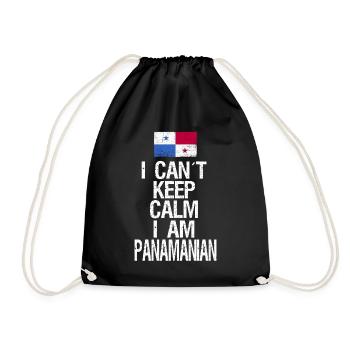 I can not Keep Calm I am Panamese - Drawstring Bag - black - Front
