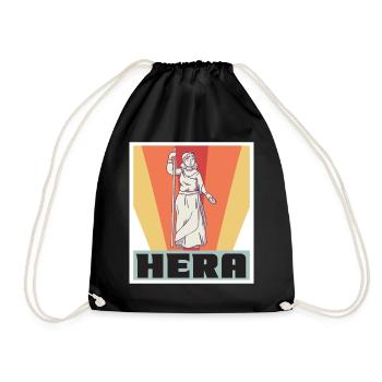 Hera Greece God Greek mythology Anti - Drawstring Bag - black - Front