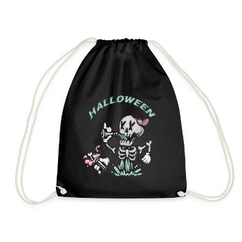Skeleton Halloween Party Nightmare Horror Halloween - Sac de sport léger - noir - Devant