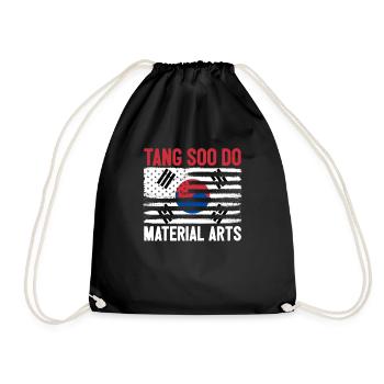 Tang Soo Do Arts Martiaux Karaté Combattant Coréen - Sac de sport léger - noir - Devant