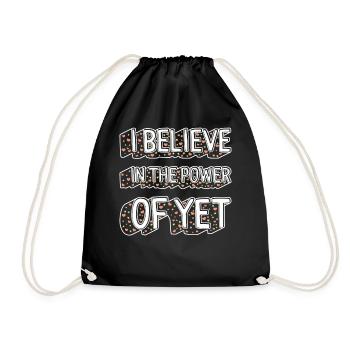 Chemise Positivité, Power Of Yet Tee, Jeunesse - Sac de sport léger - noir - Devant