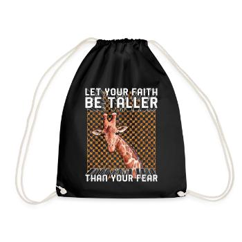 Chemise inspirante, que votre foi soit plus grande - Sac de sport léger - noir - Devant