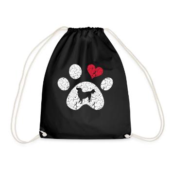 Dog, best fairy dog owner man, woman dogs - Drawstring Bag - black - Front
