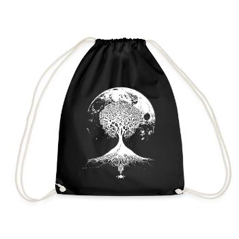Baum des Lebens Wicca Hexerei okkulte gotische Hex - Turnbeutel - Schwarz - Vorne