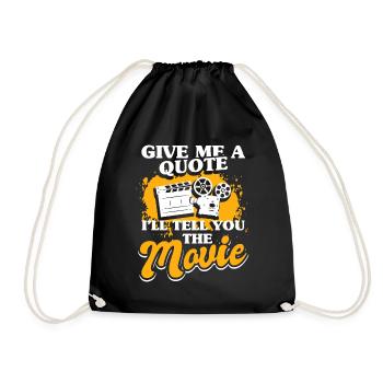 Critics Cinephile filmmakers Cinema lovers - Drawstring Bag - black - Front
