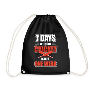 Jeu de sport de cricket - Sac de sport léger - noir - Devant
