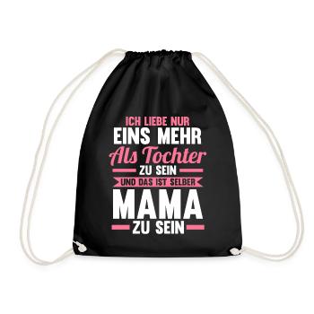 Mutter Mama - Turnbeutel - Schwarz - Vorne