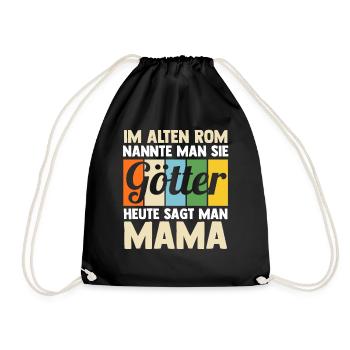 Mutter Mama - Turnbeutel - Schwarz - Vorne