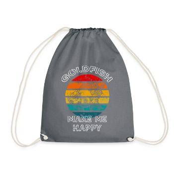 Goldfish Make Me Happy Retro Sunset - Sac de sport léger - gris - Devant