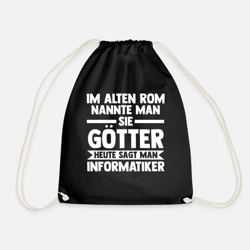Informatik Programmierer IT Fachmann Informatiker - Turnbeutel - Schwarz