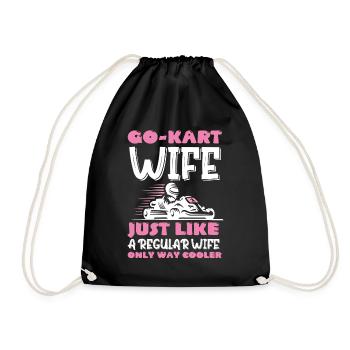 Racing Wife Go-Kart Lap Race Speed Racetrack Racer - Sac de sport léger - noir - Devant
