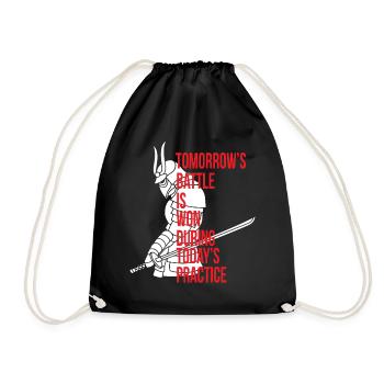 Ninja Guerrier Japonais Samouraï Katana Épée J - Sac de sport léger - noir - Devant