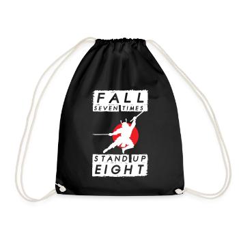 Katana Samouraï Citation Guerrier Japonais Ninja Jap - Sac de sport léger - noir - Devant