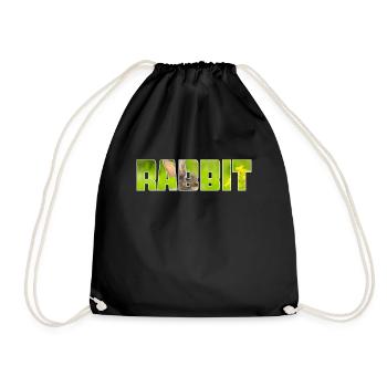 Hare - Drawstring Bag - black - Front