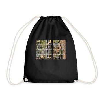 Koala Bear - Drawstring Bag - black - Front