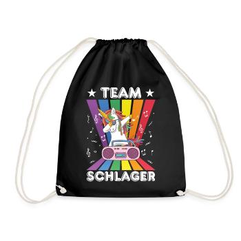 Folk Music Party Village Festival Ouftit German Schlager - Drawstring Bag - black - Front