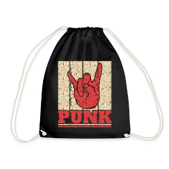 Punk Rock Pogo Anarchie Punks Punk Rocker Punk - Turnbeutel - Schwarz - Vorne