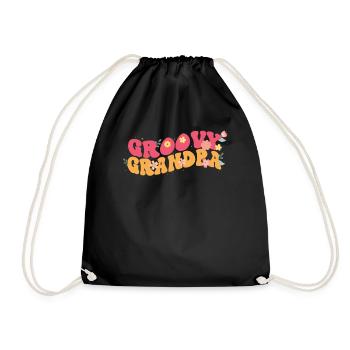 Groovy Grandpa Jardin Plantes Fleurs Décoration Florale - Sac de sport léger - noir - Devant