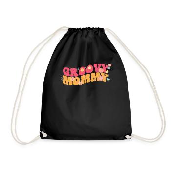 Groovy Mommy Garden Plant Fleurs Décoration Florale - Sac de sport léger - noir - Devant