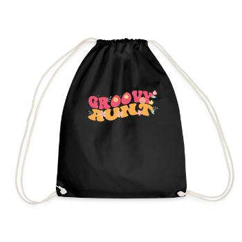 Groovy Tante Plantes de jardin Décorations florales - Sac de sport léger - noir - Devant