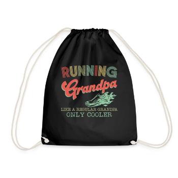 Running Runner Half Marathon - Drawstring Bag - black - Front
