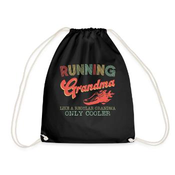 Running Runner Half Marathon - Drawstring Bag - black - Front