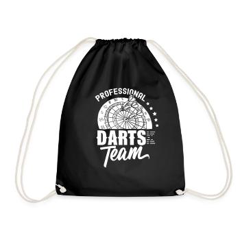 Professional Darts Team Darts Club Darts - Drawstring Bag - black - Front