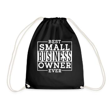 Best Small Business Owner Ever CEO Founder - Drawstring Bag - black - Front
