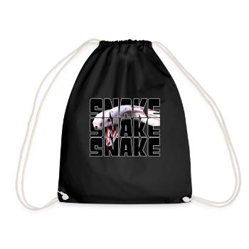 Snake - Drawstring Bag - black - Front