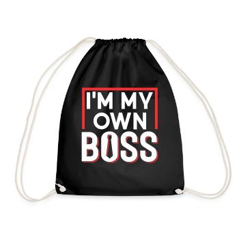 Je suis mon propre patron Fondateur entrepreneur PDG - Sac de sport léger - noir - Devant