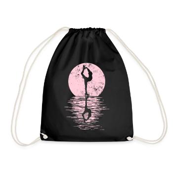 Figure Skating Club Girl Figure Skating - Drawstring Bag - black - Front