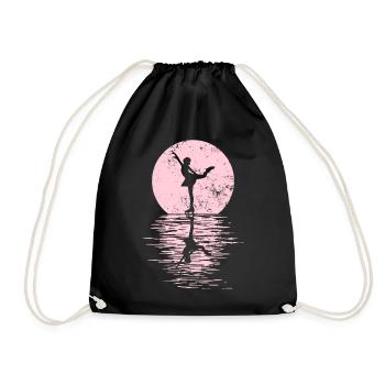 Figure Skating Club Girl Figure Skating - Drawstring Bag - black - Front