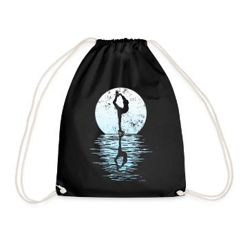 Figure Skating Club Girl Figure Skating - Drawstring Bag - black - Front