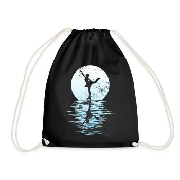 Figure Skating Club Girl Figure Skating - Drawstring Bag - black - Front