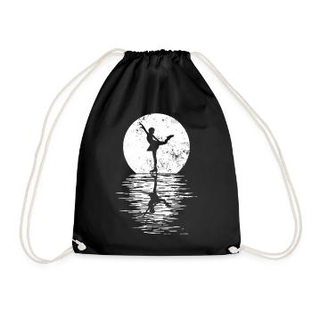 Figure Skating Club Girl Figure Skating - Drawstring Bag - black - Front