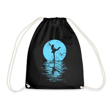 Figure Skating Club Girl Figure Skating - Drawstring Bag - black - Front