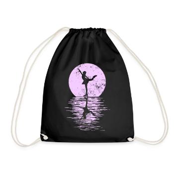 Figure Skating Club Girl Figure Skating - Drawstring Bag - black - Front