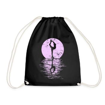 Figure Skating Club Girl Figure Skating - Drawstring Bag - black - Front