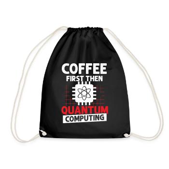 Quantum physics qubit - Drawstring Bag - black - Front