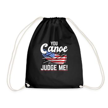 Drapeau Canoë Canoë extérieur Kayak - Sac de sport léger - noir - Devant